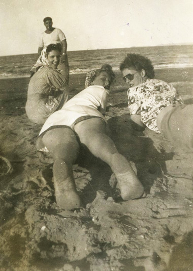 Girls on a beach