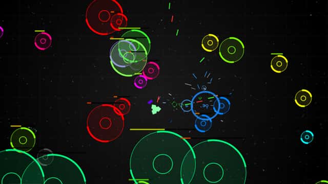 Screenshot of Radius Raid gameplay.