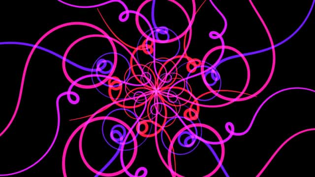 Screenshot of Simplex Flower Generator demo.