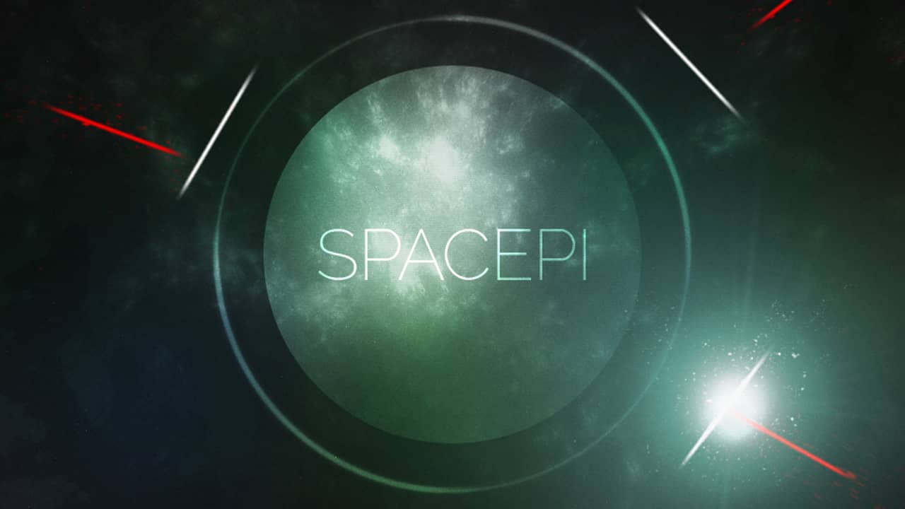 Screenshot of SpacePi title frame.